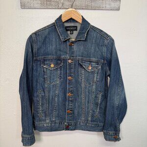 Lucky Brand  The Tomboy Trucker Denim Jacket Womens Small Classic Blue Streetwea